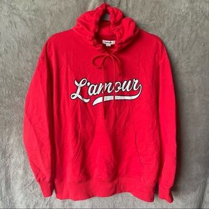 Garage Red L'amour Graphic Hoodie